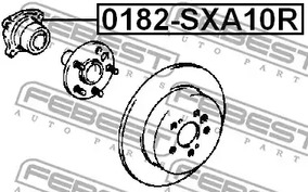 Фото 0182SXA10R Ступица колеса FEBEST {forloop.counter}}