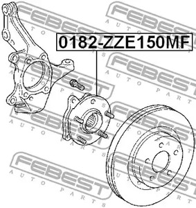 Фото 0182ZZE150MF Ступица колеса FEBEST {forloop.counter}}