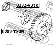 Фото 0282V35R Ступица колеса FEBEST {forloop.counter}}