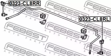 Фото 0323CL8RR Стойка FEBEST {forloop.counter}}