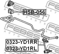 Фото 0323YD1RL Стойка FEBEST {forloop.counter}}