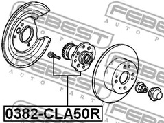 Фото 0382CLA50R Ступица колеса FEBEST {forloop.counter}}