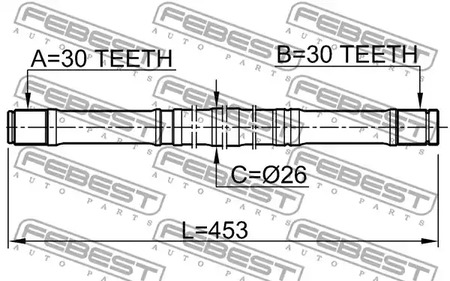 Фото 0412CY2MTLH Вал FEBEST {forloop.counter}}