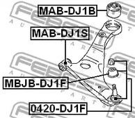 Фото 0420DJ1F Шарнир FEBEST {forloop.counter}}