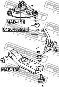 Фото 0420K65UF Шарнир FEBEST {forloop.counter}}