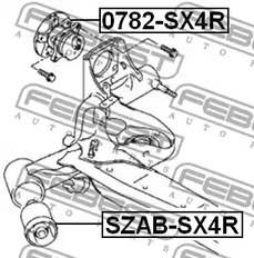 Фото 0782SX4R Ступица колеса FEBEST {forloop.counter}}