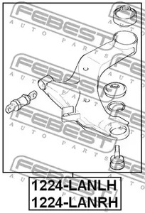Фото 1224LANLH Рычаг независимой подвески колеса FEBEST {forloop.counter}}