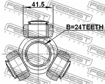 Фото 2116TC718TDCI Муфта с шипами FEBEST {forloop.counter}}