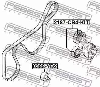 Фото 2187CB4KIT Ролик FEBEST {forloop.counter}}