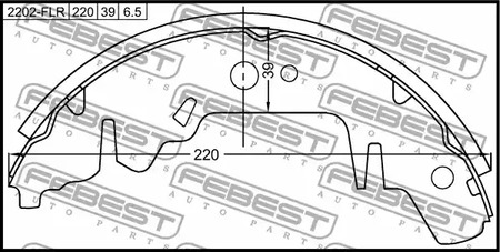 Фото 2202FLR Тормозные колодки FEBEST {forloop.counter}}