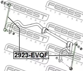 Фото 2923EVQF Стойка FEBEST {forloop.counter}}