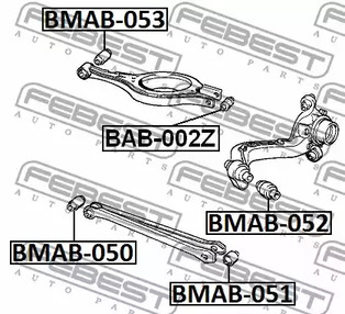 Фото BMAB050 Подвеска FEBEST {forloop.counter}}