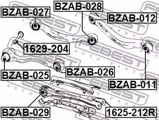 Фото BZAB026 Подвеска FEBEST {forloop.counter}}