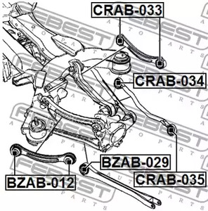 Фото CRAB033 Подвеска FEBEST {forloop.counter}}