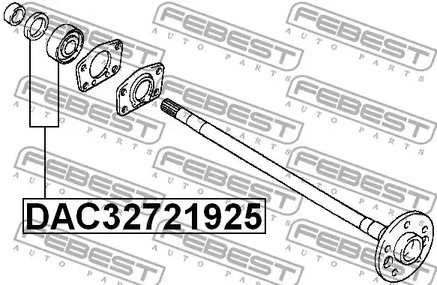 Фото DAC32721925 Подшипник FEBEST {forloop.counter}}