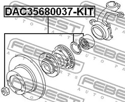 Фото DAC35680037KIT Комплект подшипника FEBEST {forloop.counter}}