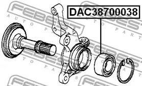 Фото DAC38700038 Подшипник FEBEST {forloop.counter}}