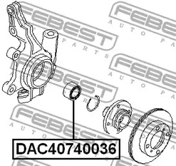 Фото DAC40740036 Подшипник FEBEST {forloop.counter}}