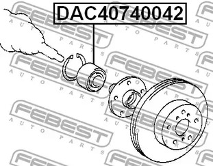 Фото DAC40740042 Подшипник FEBEST {forloop.counter}}