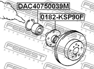 Фото DAC40750039M Подшипник FEBEST {forloop.counter}}