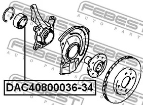 Фото DAC4080003634 Подшипник FEBEST {forloop.counter}}