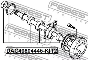 Фото DAC40804445KIT2 Комплект подшипника FEBEST {forloop.counter}}