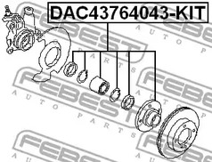 Фото DAC43764043KIT Подшипник FEBEST {forloop.counter}}