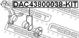 Фото DAC43800038KIT Комплект подшипника FEBEST {forloop.counter}}