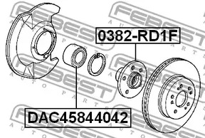 Фото DAC45844042 Подшипник FEBEST {forloop.counter}}