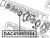 Фото DAC45905154 Подшипник FEBEST {forloop.counter}}