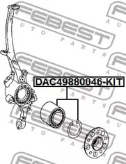 Фото DAC49880046KIT Комплект подшипника FEBEST {forloop.counter}}