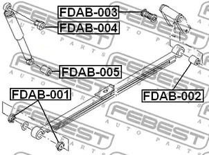 Фото FDAB001 Втулка FEBEST {forloop.counter}}