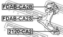 Фото FDABCA2S Подвеска FEBEST {forloop.counter}}