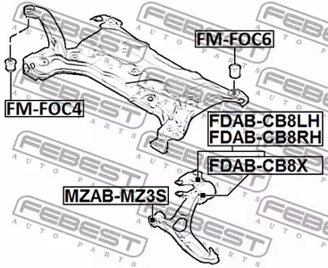 Фото FDABCB8X Подвеска FEBEST {forloop.counter}}