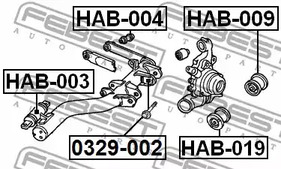 Фото HAB003 Подвеска FEBEST {forloop.counter}}