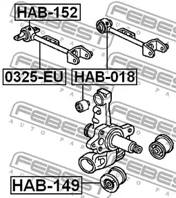 Фото HAB018 Подвеска FEBEST {forloop.counter}}