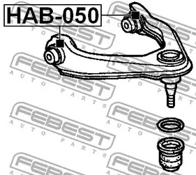 Фото HAB050 Подвеска FEBEST {forloop.counter}}