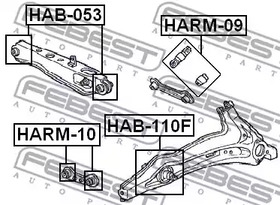 Фото HAB110F Подвеска FEBEST {forloop.counter}}