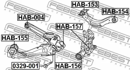 Фото HAB155 Подвеска FEBEST {forloop.counter}}