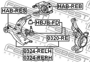 Фото HABRES Подвеска FEBEST {forloop.counter}}