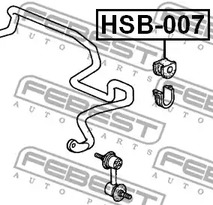 Фото HSB007 Подвеска FEBEST {forloop.counter}}