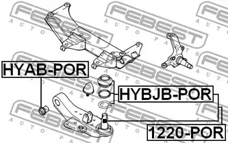 Фото HYABPOR Подвеска FEBEST {forloop.counter}}