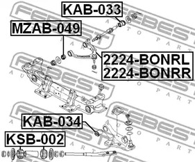 Фото KAB033 Подвеска FEBEST {forloop.counter}}