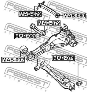 Фото MAB002 Подвеска FEBEST {forloop.counter}}