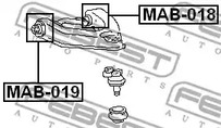 Фото MAB018 Подвеска FEBEST {forloop.counter}}