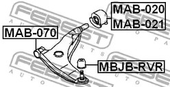 Фото MAB020 Подвеска FEBEST {forloop.counter}}