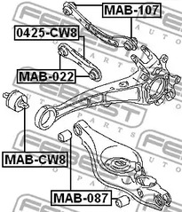 Фото MAB022 Подвеска FEBEST {forloop.counter}}