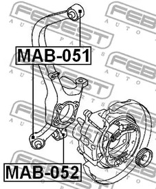 Фото MAB052 Втулка FEBEST {forloop.counter}}