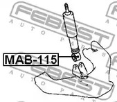 Фото MAB115 Втулка FEBEST {forloop.counter}}