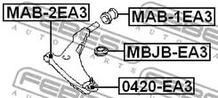 Фото MAB2EA3 Подвеска FEBEST {forloop.counter}}